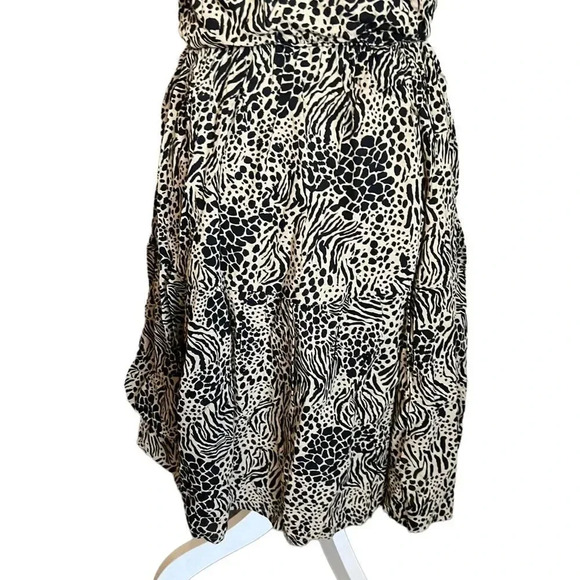 Vero Moda Animal Print Glory Singlet Tiered Dress in Travertine NEW Size M - Picture 11 of 13